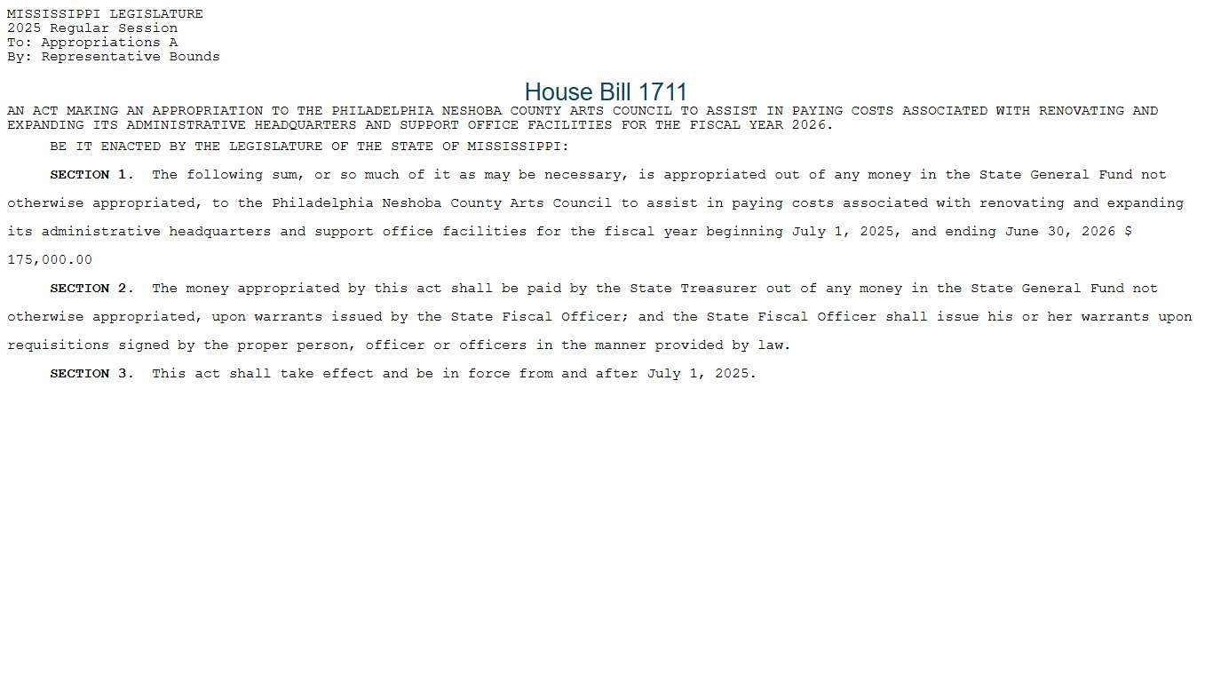 HB1711 (As Introduced) - 2025 Regular Session